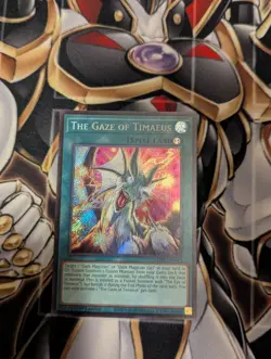The Gaze of Timaeus MZMU-EN013 Maze of Muertos Secret Rare 1st Edition Yugioh! - Image 1