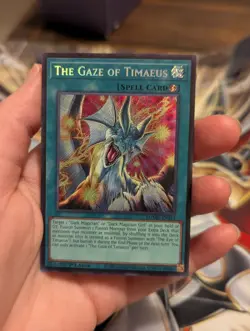 The Gaze of Timaeus MZMU-EN013 Maze of Muertos Secret Rare 1st Edition Yugioh! - Image 3