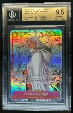 2024 One Piece Two Legends Silvers Rayleigh Manga Art #OP09-118 BGS 9.5 - Image 1