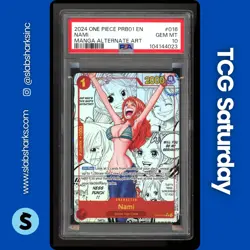 2024 ONE PIECE PRB01 THE BEST #OP01-016 NAMI MANGA ALTERNATE ART PSA 10 - Image 1