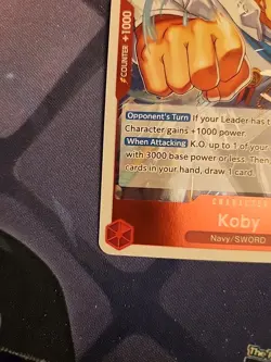 One Piece TCG The Best Vol. 2 PRB-02 - Koby R PRB02-001 - English NM Foil - Image 5