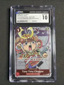 2022 ONE PIECE CCG TONY TONY CHOPPER 25TH ST01-006 CGC 10 - Image 1