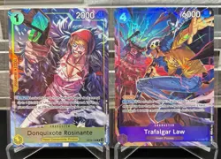 One Piece Trafalgar Law P-093 & Donquixote Rosinante OP12-108 Volume 6 Promos - Image 1