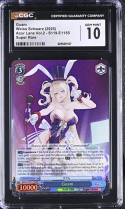 Weiss Schwarz GRADED 2025 Guam E115S Azur Lane 2 SR 10 ENG - Image 1