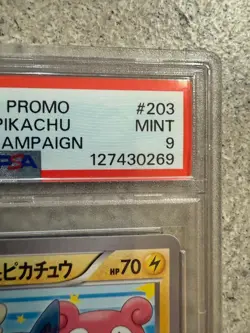 PSA 9 Poncho Wearing Pikachu 203/XY-P Promo Mega Campaign Pokemon Card Japanese - Image 2