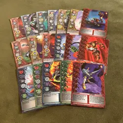 Lot Of 18 Bakugan Cards From Mechtanium Surge Iron Man And Others - Image 1