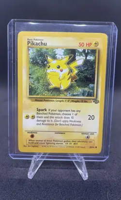 Pokemon TCG Jungle Pikachu Card 60/64 Unlimited Regular Common - Image 1