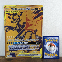 Pikachu & Zekrom GX SM248 Promo VSTAR Pokemon Card NM JUMBO Oversized - Image 1
