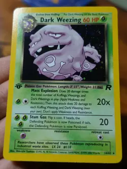 Dark Weezing 14/82 1st Edition Team Rocket Holo Rare Pokemon Card VLP-NM - Image 3