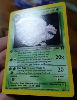 Dark Weezing 14/82 1st Edition Team Rocket Holo Rare Pokemon Card VLP-NM - Image 4