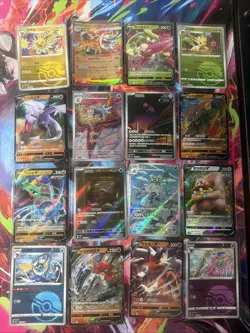 Pokemon 16 Card Lot nm V Max Mega Amazing Ex HOLO Rare Hits Only F106 - Image 1