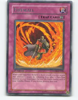 Firewall #FOTB-EN060 Rare 1st edition Yugioh Card - Image 1