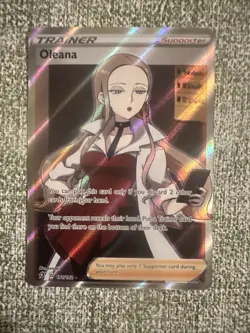 Oleana 191/192 Full Art Trainer Rebel Clash Pokemon Card NM Ultra Rare - Image 1