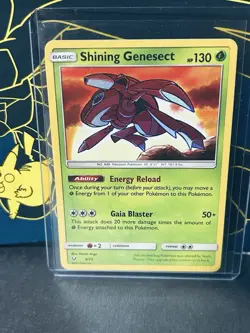 Shining Genesect 9/73 Shining Legends Holo Rare Pokemon Card NM - Image 1