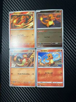 4x Charmeleon Charmander Lot Scarlet Violet Pokemon Cards Set - Image 1