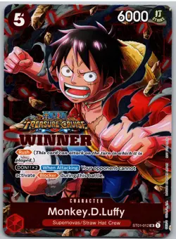 Monkey.D.Luffy Winner Pack Vol. 5 ST01-012 One Piece Promotion Cards One Piece - Image 1