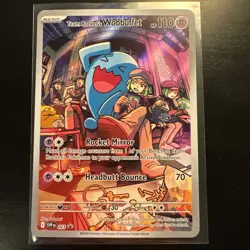 Team Rockets Wobbuffet Art Rare ETB Promo SV: Destined Rivals Pokemon Card - Image 1