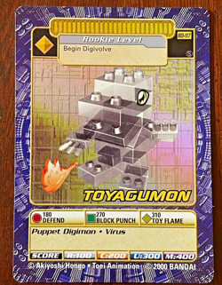 Toyagumon BO-117 Puppet Digimon Card Holo DP500 Vintage '2000 Bandai - Image 1