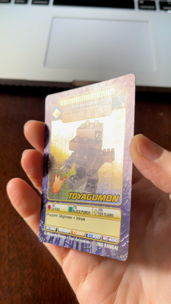 Toyagumon BO-117 Puppet Digimon Card Holo DP500 Vintage '2000 Bandai - Image 2