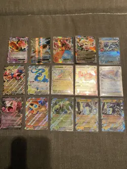 Pokemon TCG EX Holo Foil Lot - Dragonite, Pidgeot, Volcanion - 15 Cards - Image 1