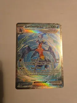 Pokemon TCG Garchomp EX 245/182 Paradox Rift Special Illustration Rare Card - Image 1