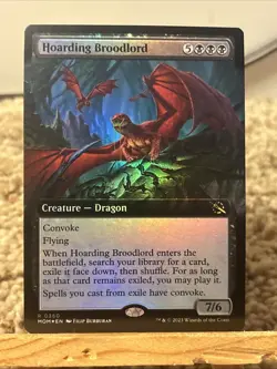 Hoarding Broodlord (Extended Art) March of the Machine Foil - Image 1
