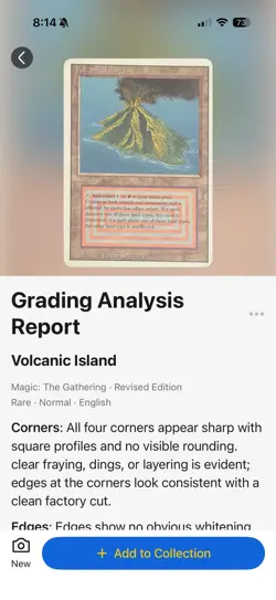 MTG Volcanic Island Revised Edition - Great Condition - Image 3