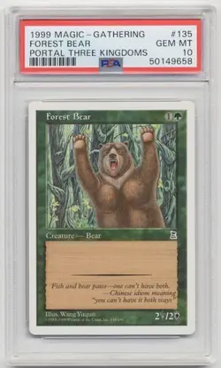 GEM MINT Forest Bear PSA 10 Graded MTG P3K SlabKingdom's PSA/BGS/CGC HOT8 2/26 - Image 1