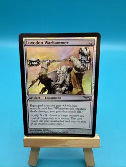 MTG: Mirrodin: Foil Loxodon Warhammer: Lightly Played Condition - Image 1
