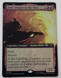 Iroh, Dragon of the West (Extended) FOIL: Avatar ATLA Eternal-Legal MTG (NM) - Image 1