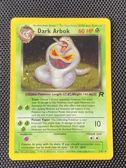 Dark Arbok 2/82 - Team Rocket Holo Rare Pokemon TCG - LP+ - Image 1
