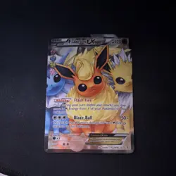 Pokemon Flareon EX Full Art Ultra Rare Holo RC28/RC32 Generations TCG Card - Image 1