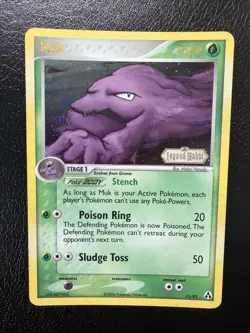 Pokemon TCG Muk 11/92 Legend Maker Reverse Holo Stamped LP - Image 1