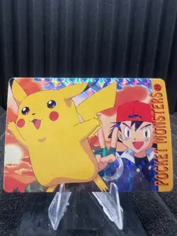 Pokemon Vintage Pocket Monsters Vending HOLO Prism Sticker Bandai 1999 Nintendo - Image 1