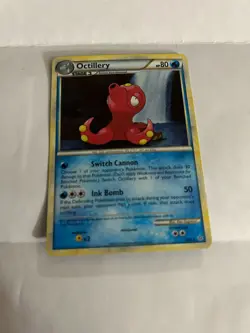 Pokemon Octillery 6/95 Holo Rare HGSS Unleashed used - Image 1