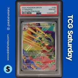 2025 POKEMON DESTINED RIVALS #188/182 HYDRAPPLE ILLUSTRATION RARE PSA 10 - Image 1