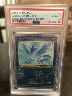 2002 POKEMON LEGENDARY COLLECTION #2 ARTICUNO-REVERSE FOIL PSA 8 - Image 1