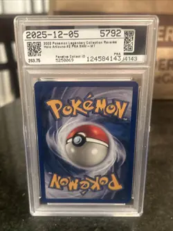 2002 POKEMON LEGENDARY COLLECTION #2 ARTICUNO-REVERSE FOIL PSA 8 - Image 3
