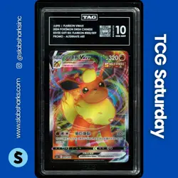 2024 POKEMON SWSH CN EEVEE GIFT BX PROMO #002/009 FLAREON VMAX ALT ART TAG 10 - Image 1