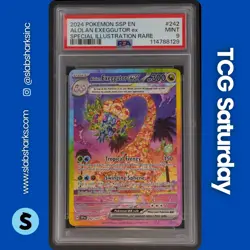 2024 POKEMON SURGING SPARKS #242/191 ALOLAN EXEGGUTOR EX SIR PSA 9 - Image 1