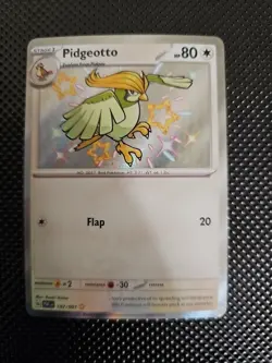 Pidgeotto Shiny Rare 197/091 - SV Paldean Fates - Pokemon TCG - NM Holofoil - Image 1