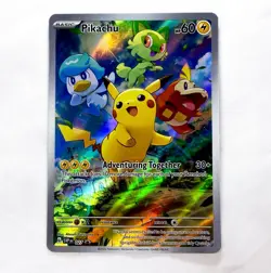 Pokemon Pikachu SVP 027 Black Star Promo Holo Adventuring Together NM - Image 3