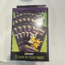 2025 Pokemon TCG TRICK OR TRADE BOOSTER BUNDLE New Sealed Halloween 15 Packs - Image 1