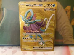 Pokemon Temporal Forces - WALKING WAKE EX - GOLD HYPER RARE - 215/162 -pokemon - Image 1