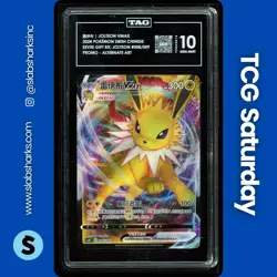2024 POKEMON SWSH CN EEVEE GIFT BX PROMO #008/009 JOLTEON VMAX ALT ART TAG 10 - Image 1