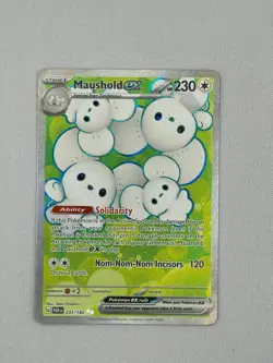 Pokemon TCG SV04: Paradox Rift Maushold Ex 233/182 NM/LP - Image 1
