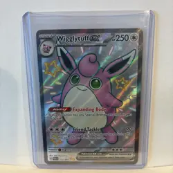 Pokemon TCG Wigglytuff ex 222/091 Shiny Rare- Full Art – Paldean Fates - Image 3