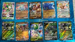 Pokemon Lot, 10 Ex V Shiny Full Art Holo Ultra Rare Mixed Languages - I Combine! - Image 1