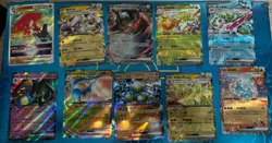Pokemon Lot, 10 Ex V Shiny Full Art Holo Ultra Rare Mixed Languages - I Combine! - Image 1