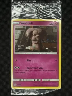 SEALED Snubbull SM200 NM/M Black Star Promo Holo Pokemon TCG Detective Pikachu - Image 3